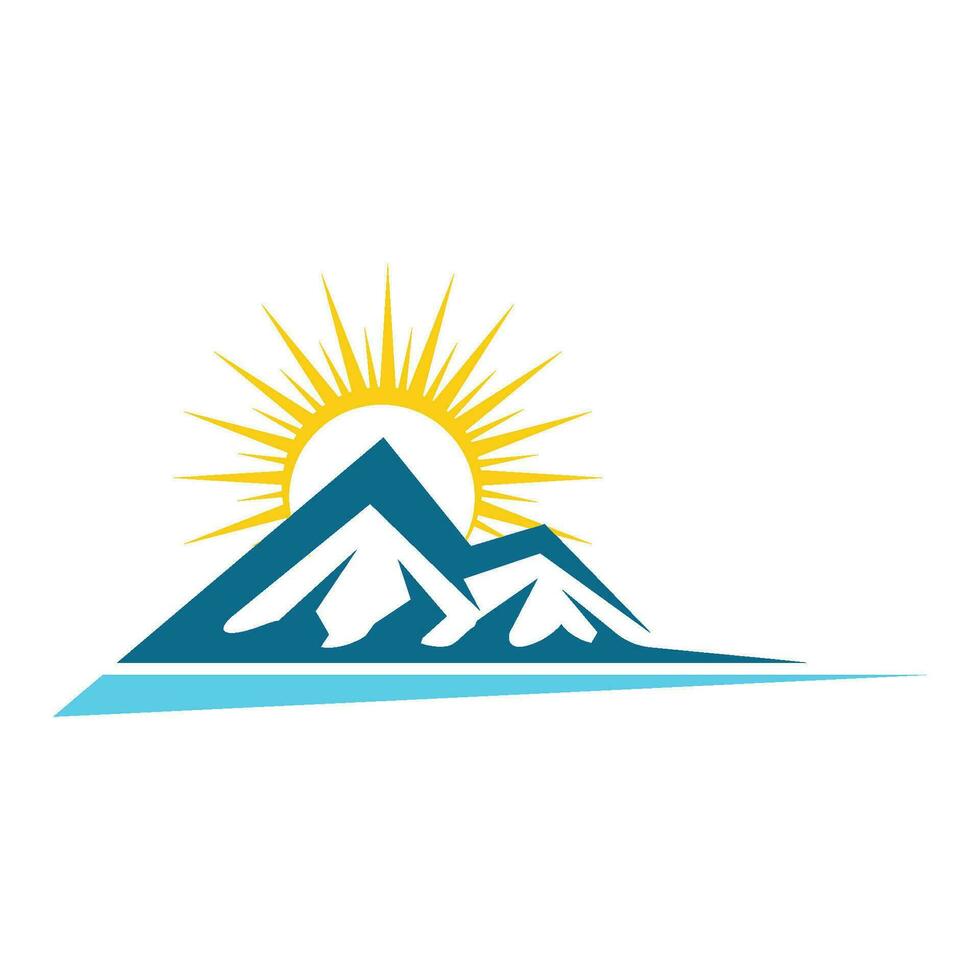 Mountain icon Logo vector