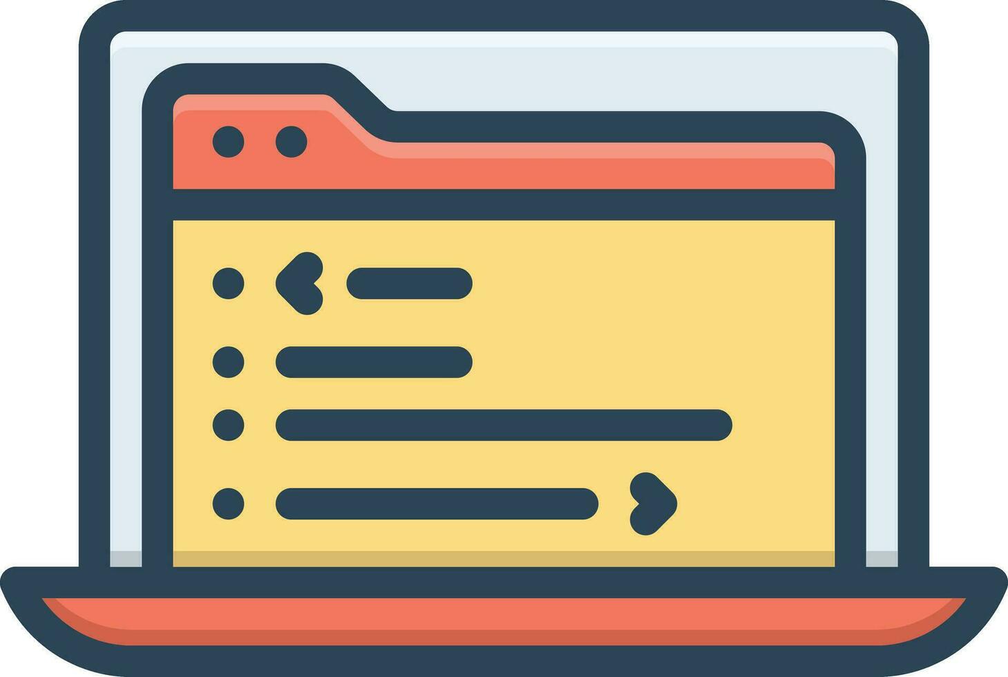 color icon for code vector