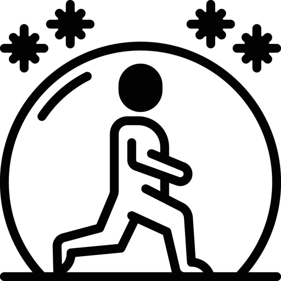 solid icon for walk vector