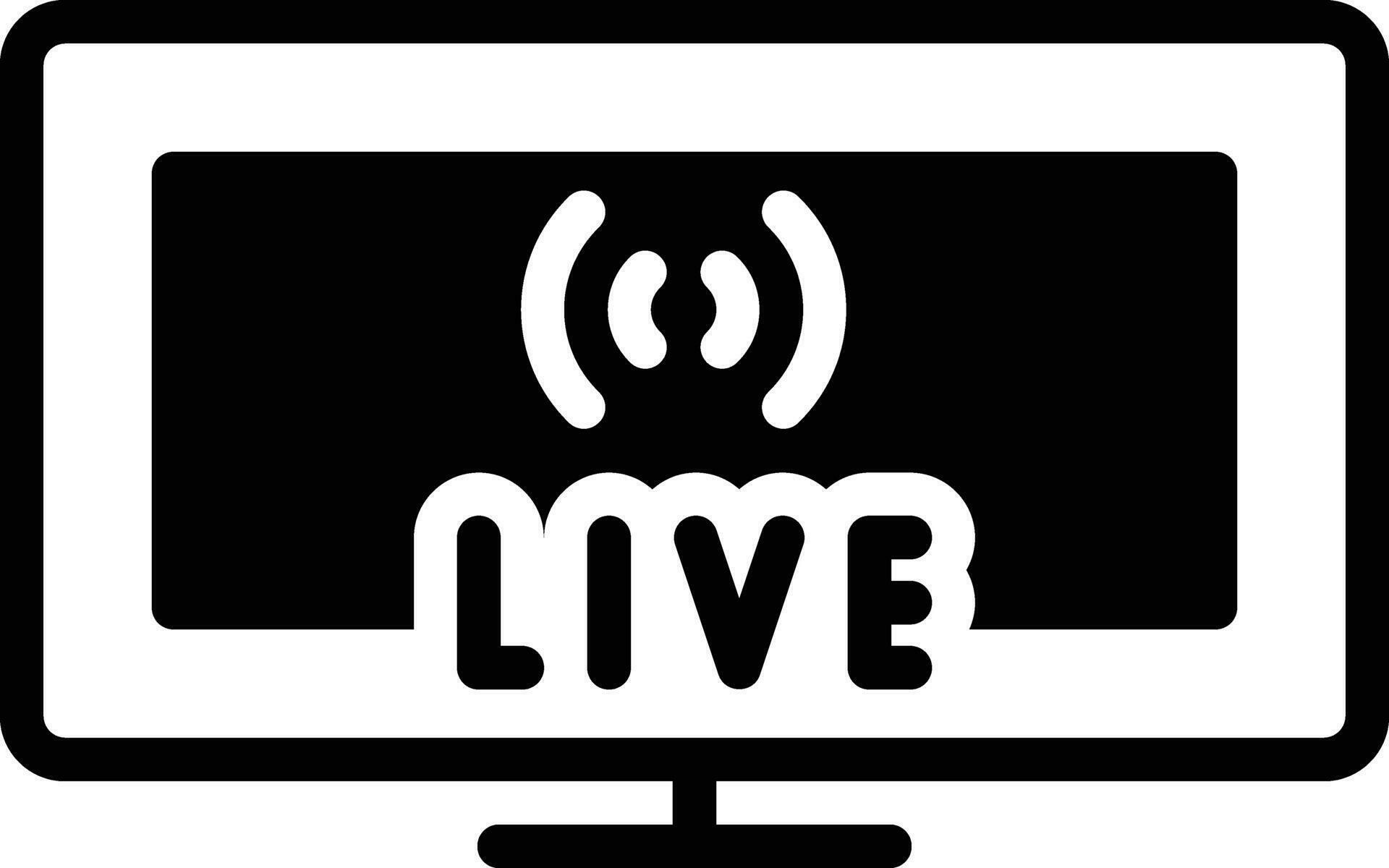 solid icon for streaming 35305239 Vector Art at Vecteezy