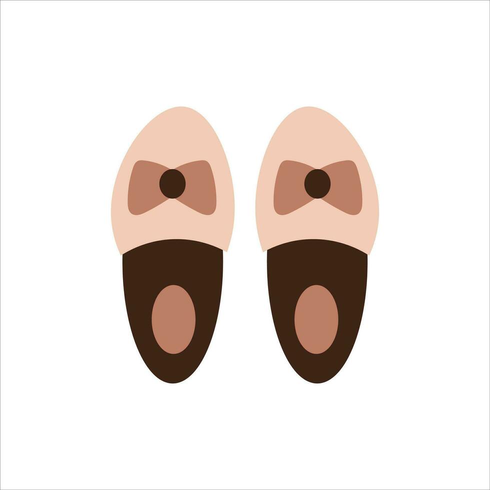Pair of slippers vector illustration