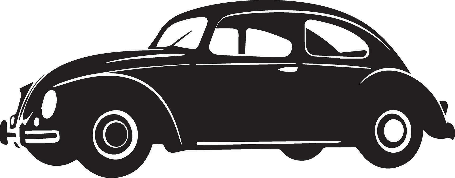 Car vector silhouette illustration black color 23
