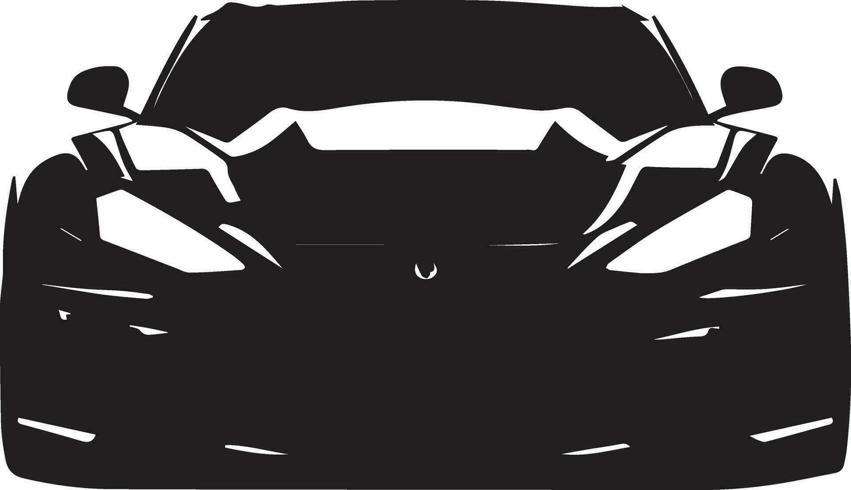 Car vector silhouette illustration black color 25