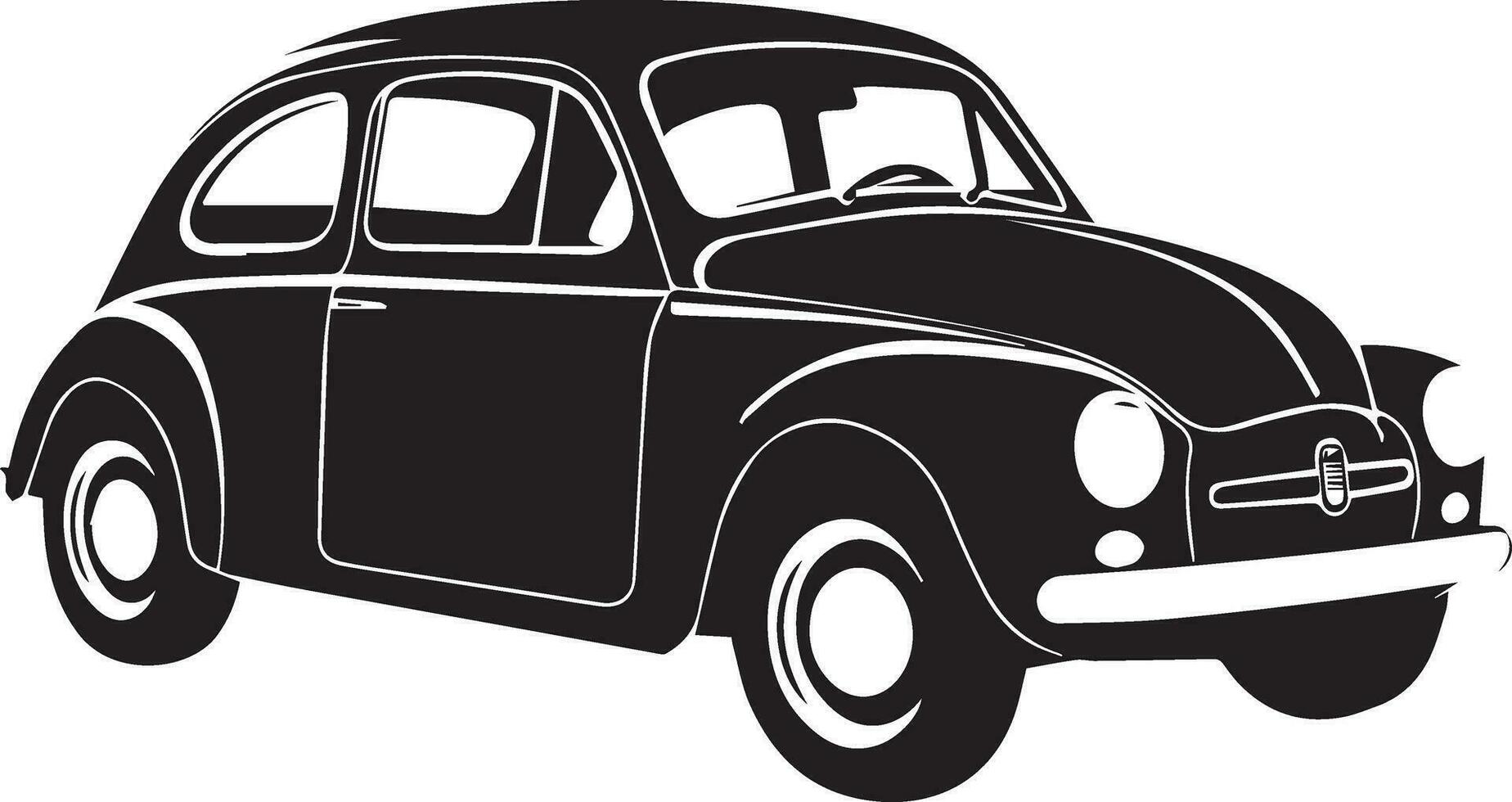 Car vector silhouette illustration black color 30
