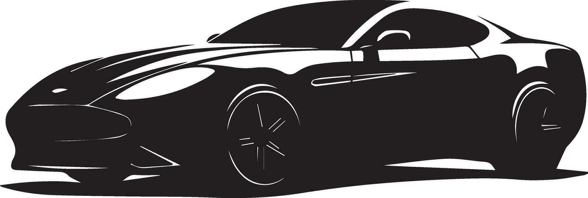 Car vector silhouette illustration black color 8