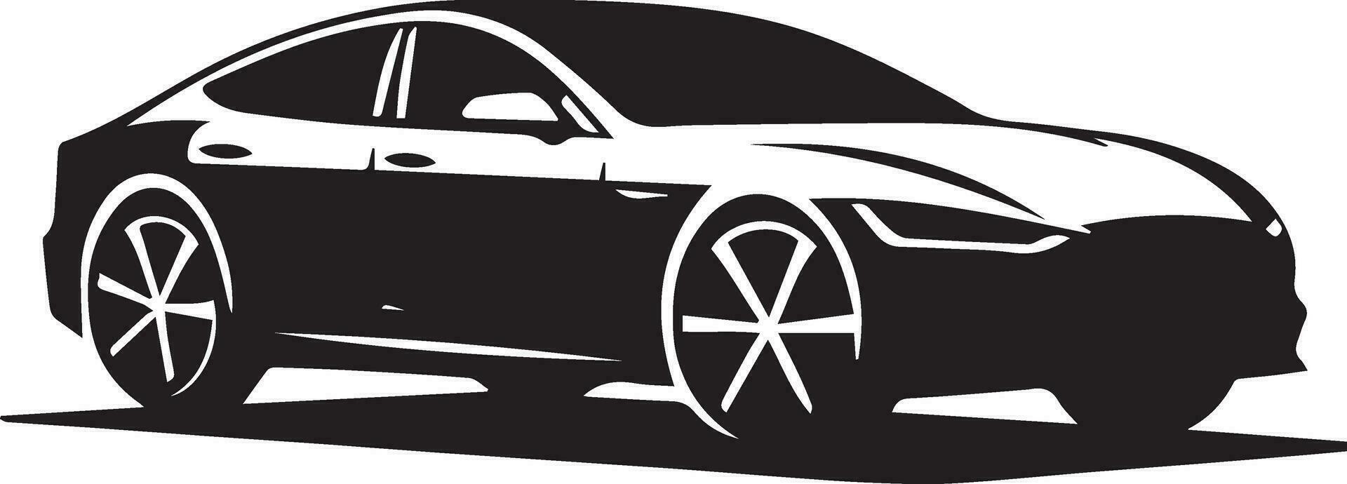 Car vector silhouette illustration black color 11