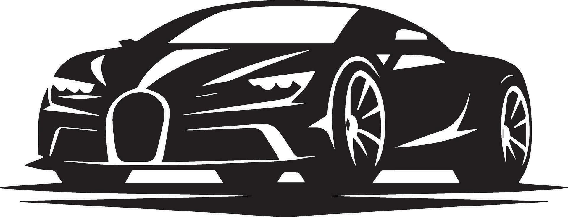 Car vector silhouette illustration black color 15