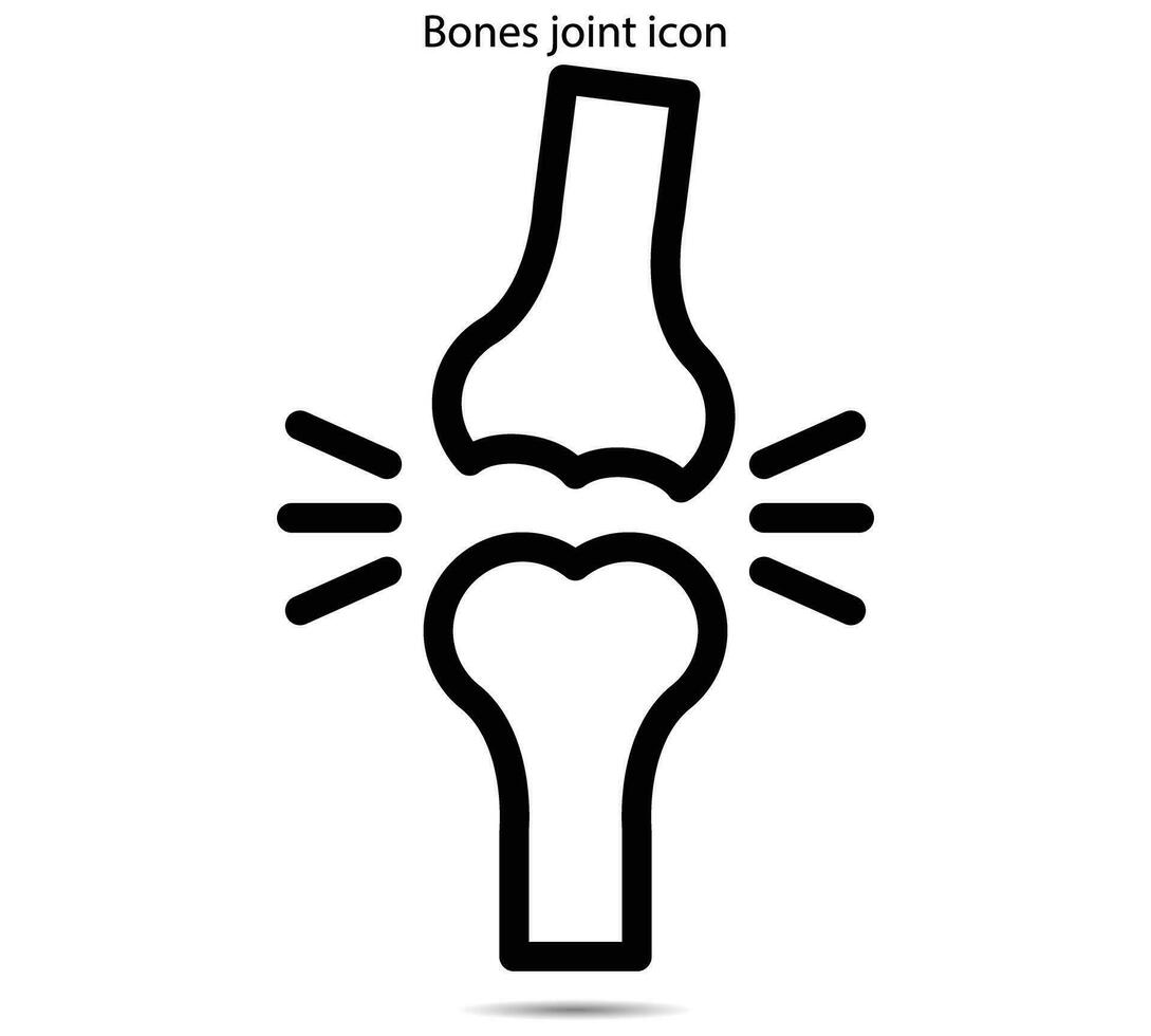 Bones joint icon vector