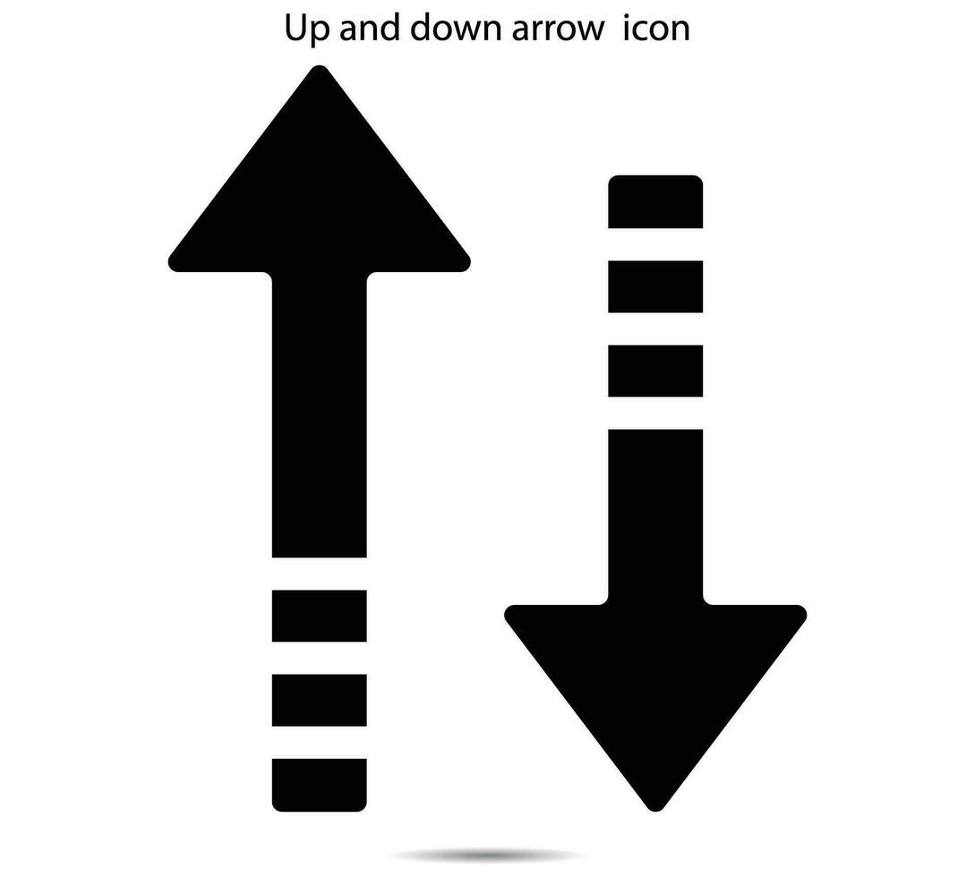 Up and down arrow  icon vector