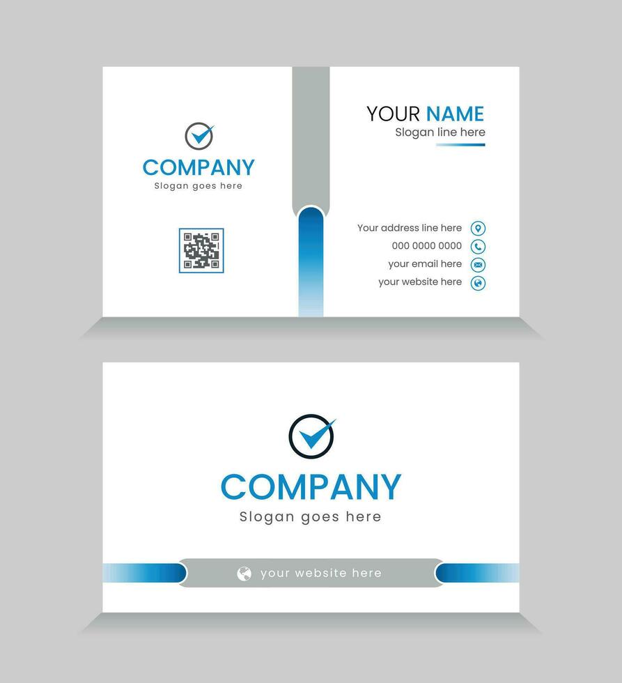 Business card design set template for company corporate style. Orange color. Vector illustration.