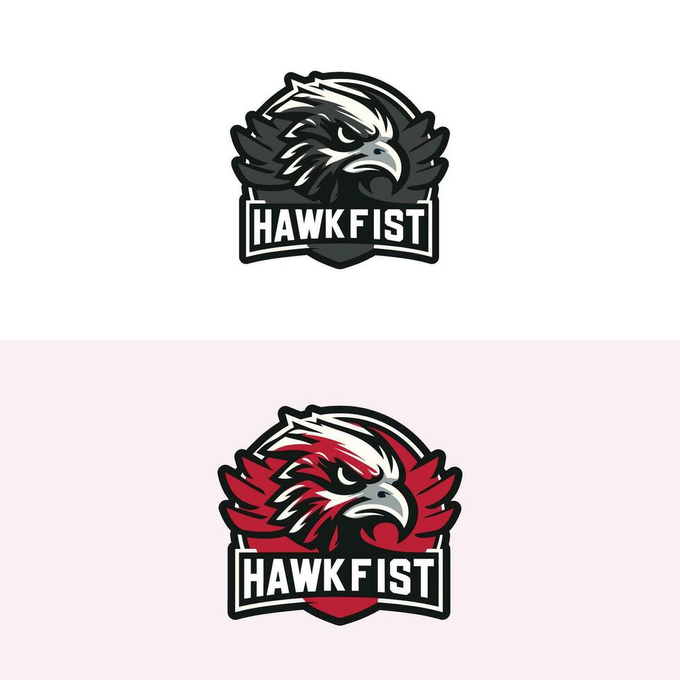HawkFist Mascot Eagle mascot vector