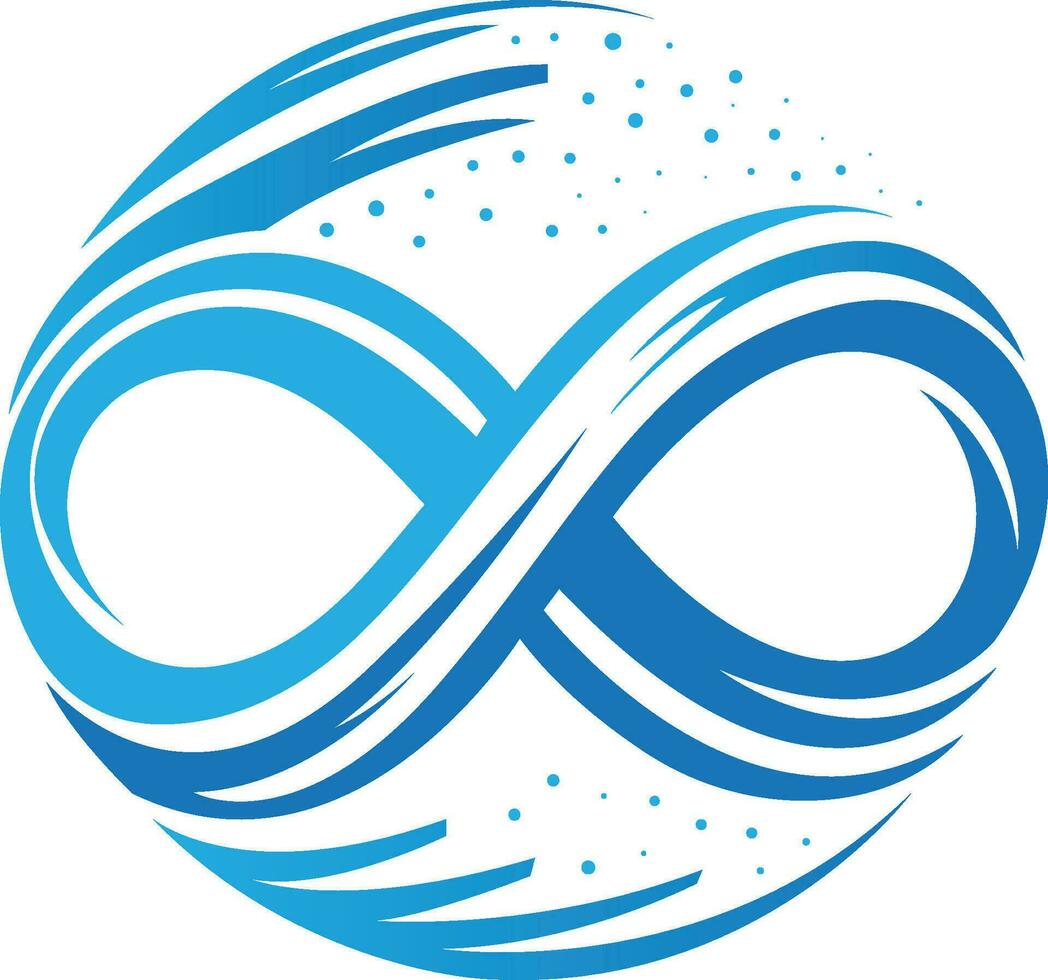 Infinity Shape Abstract Logo Template Vector