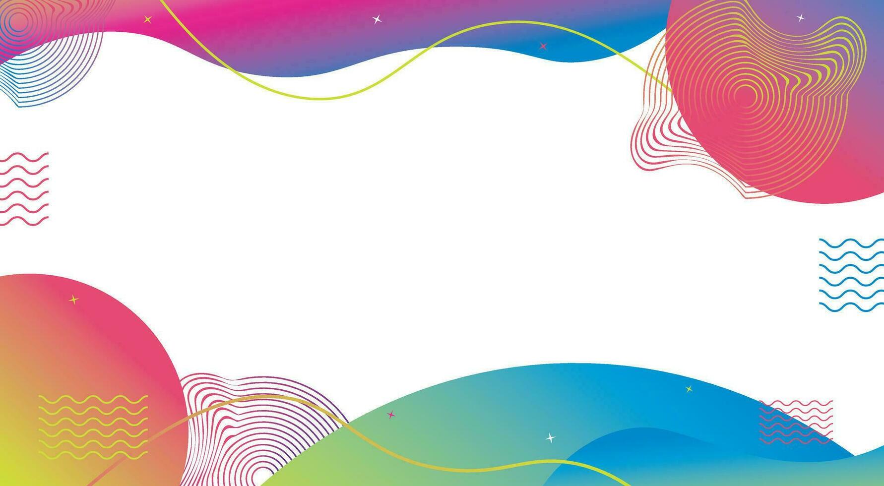 Modern gradient wavy background. Fresh and fun background. Suitable for party, event, birthday, festival vector