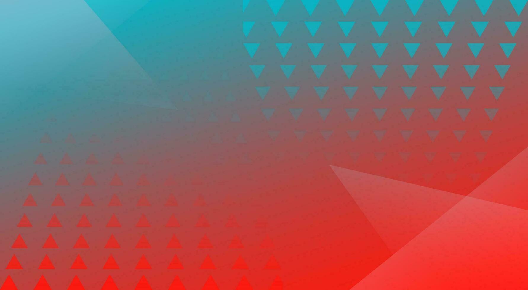 Abstract modern background gradient color. Blue and red gradient with triangle pattern decoration. vector