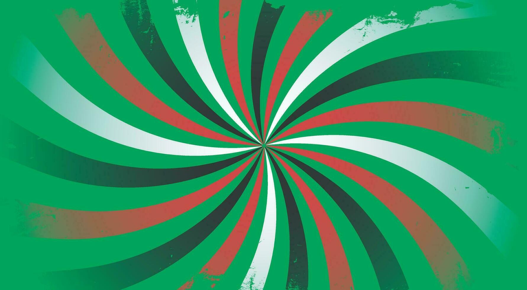 Palestine flag vintage style background with a grunge starburst effect vector