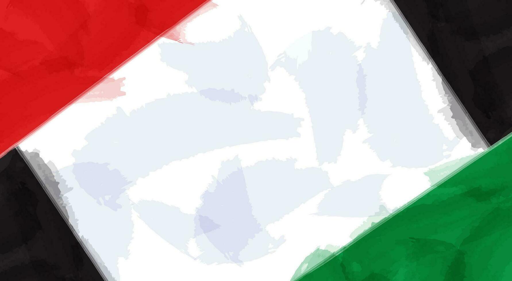 acuarela resumen antecedentes con Palestina bandera color vector