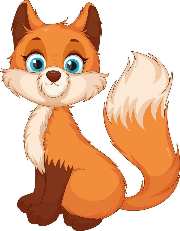 Vector Fox. Cunning and Charm