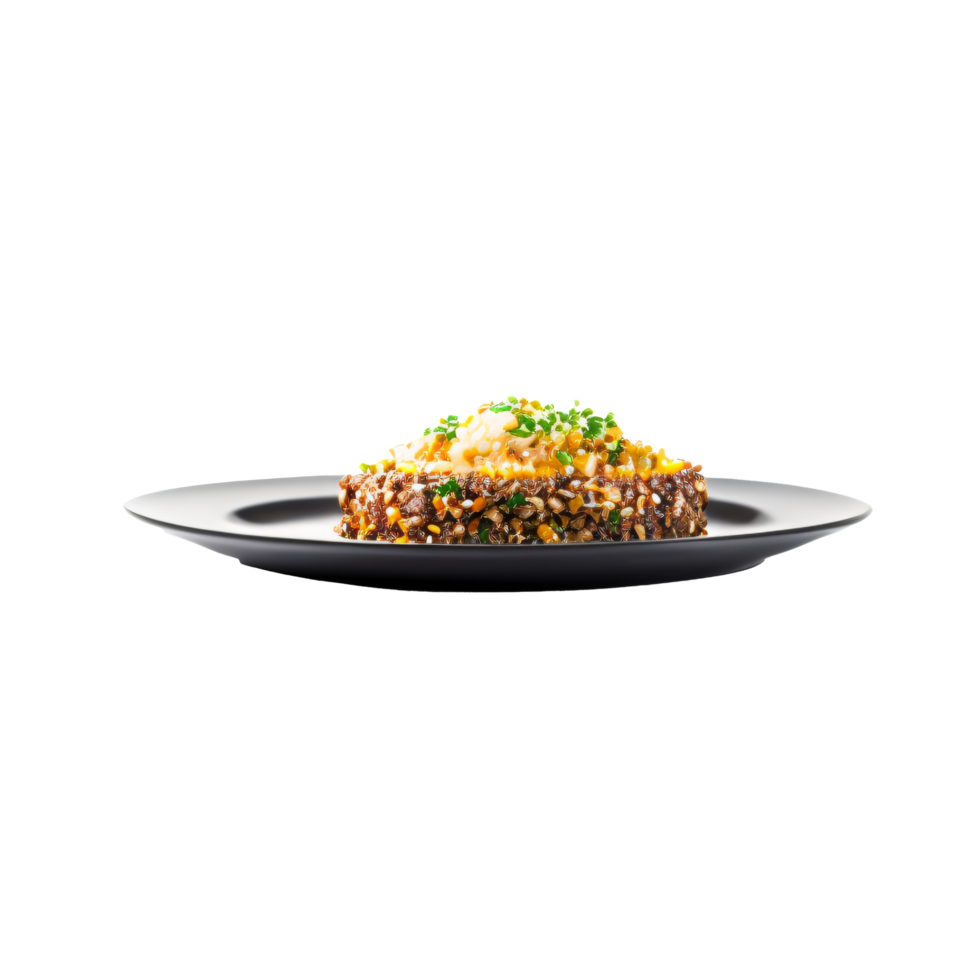 AI generated Delicious food and bread seen from various angles with transparent backgrounds png