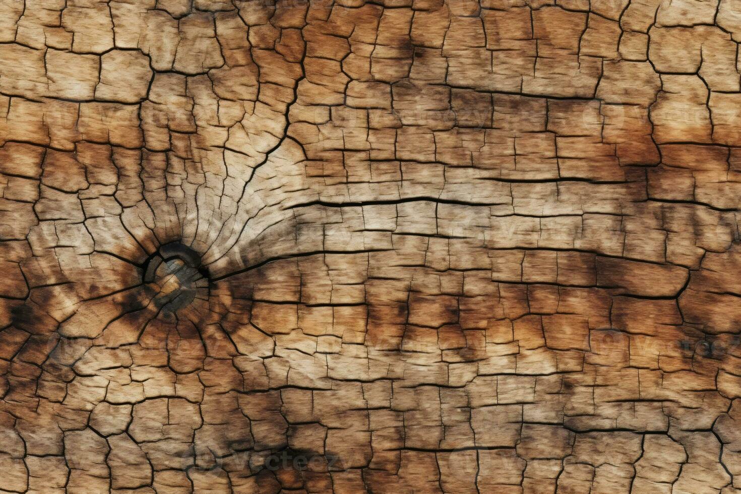 AI generated Seamless Tree Trunk Texture photo