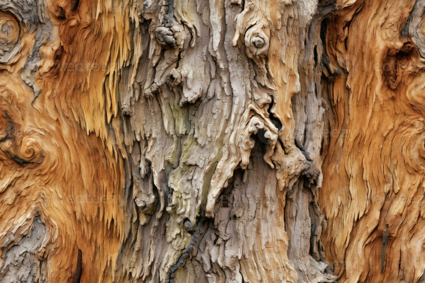 AI generated Seamless Tree Trunk Texture photo