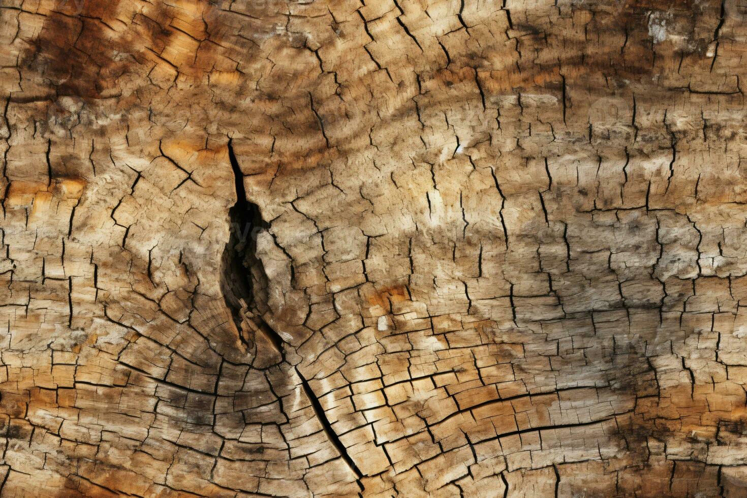 AI generated Seamless Tree Trunk Texture photo