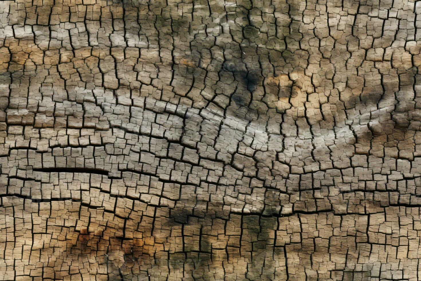 AI generated Seamless Tree Trunk Texture photo