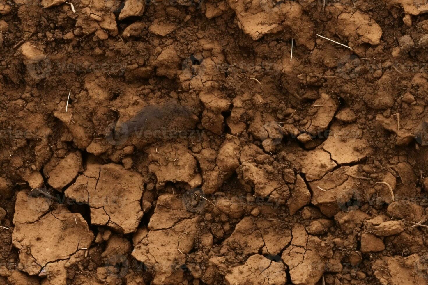 AI generated Seamless Soil Texture photo