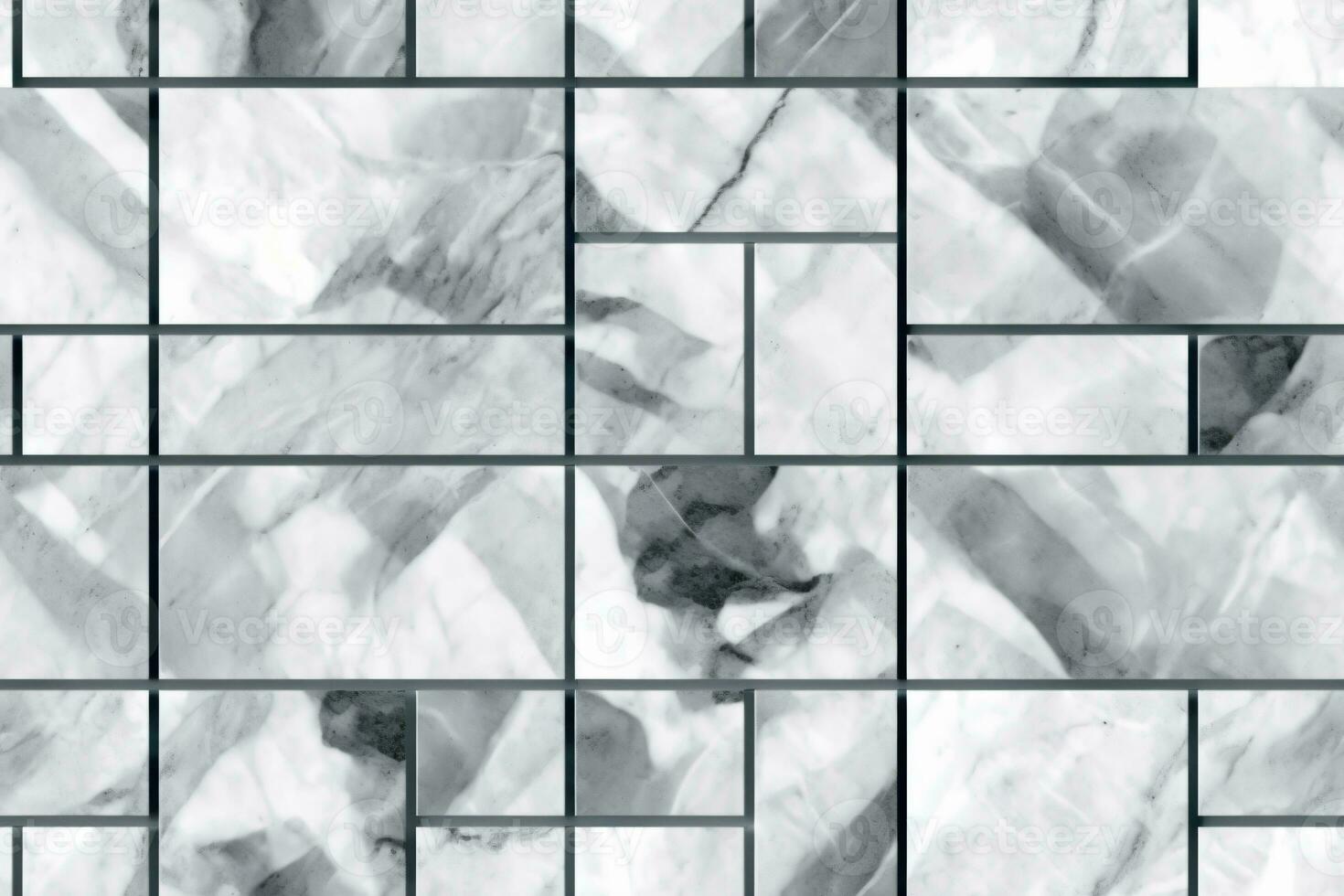 AI generated Seamless Paving Stones Texture photo