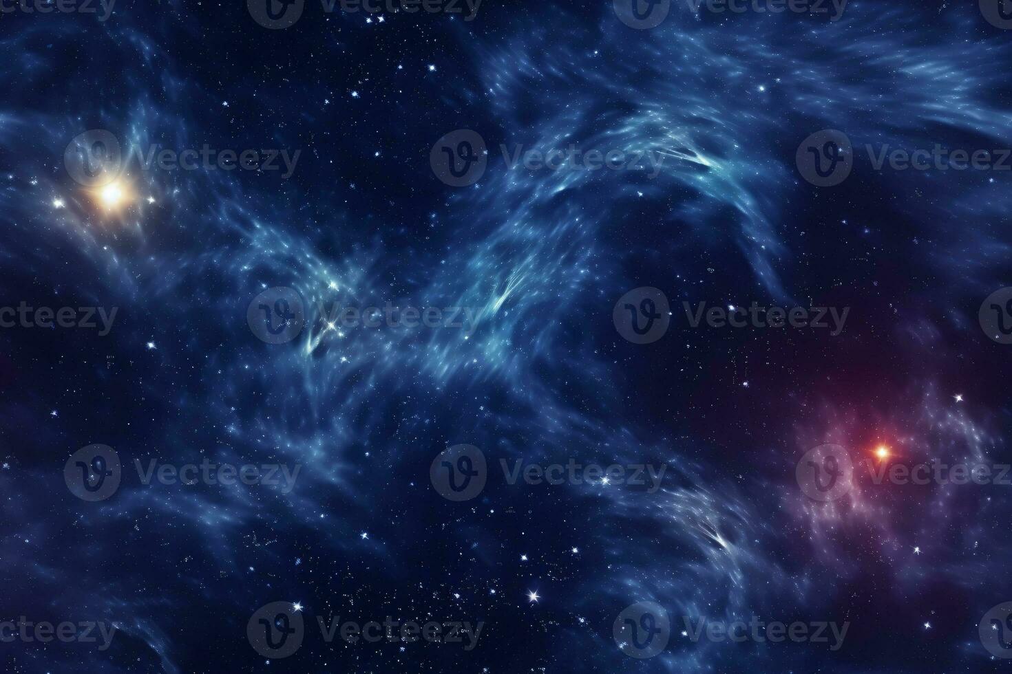 AI generated Seamless Galaxy Background photo