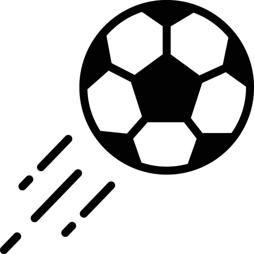 solid icon for football vector