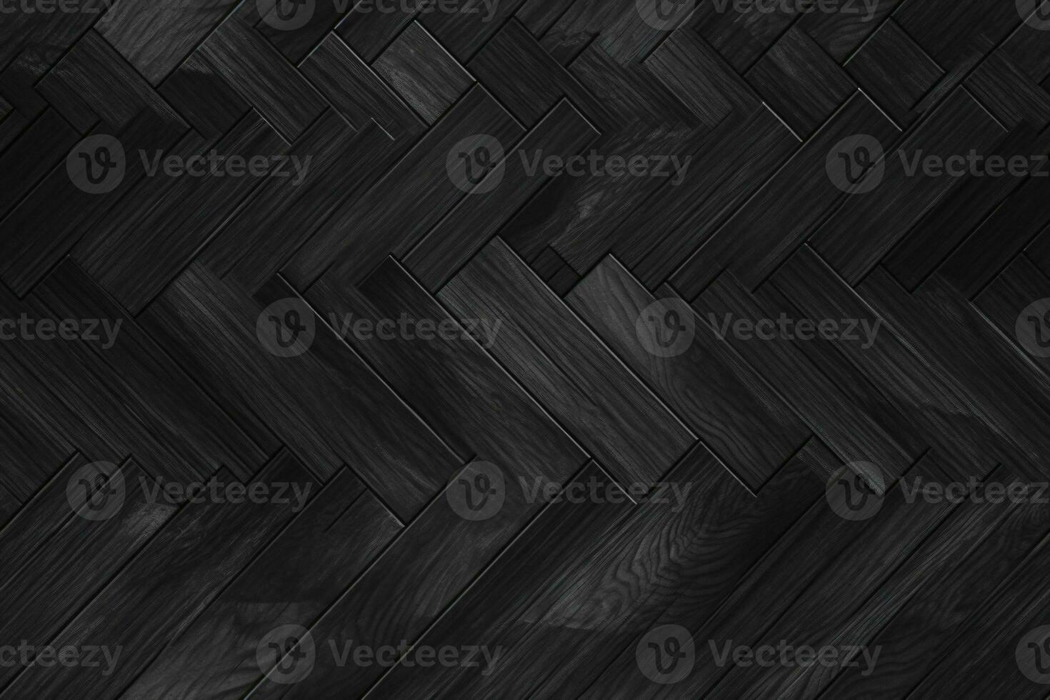 AI generated Seamless Black Wood Texture photo