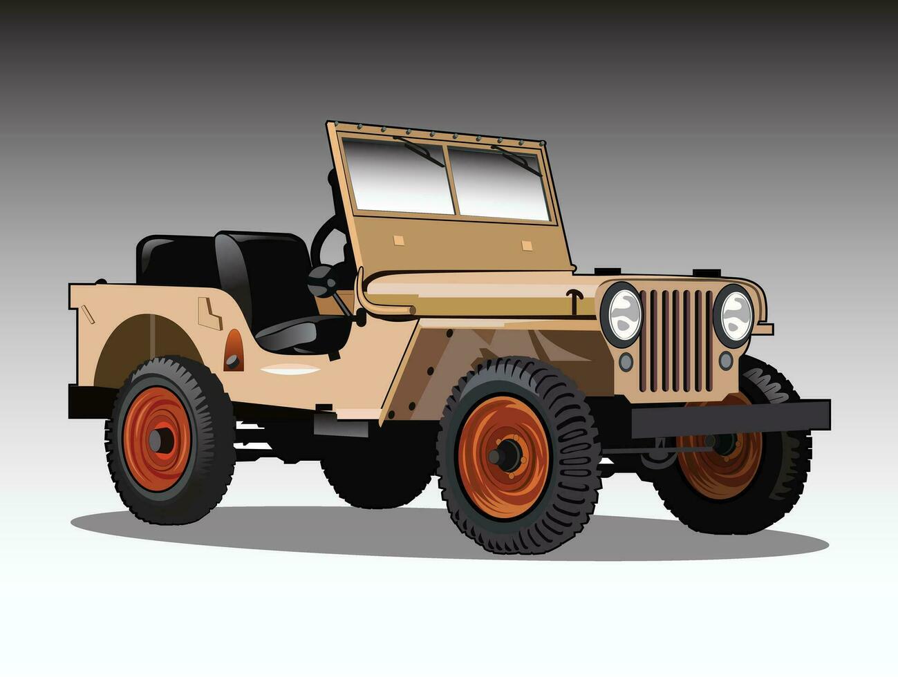 old car vector for background design, leaflet, brochure.