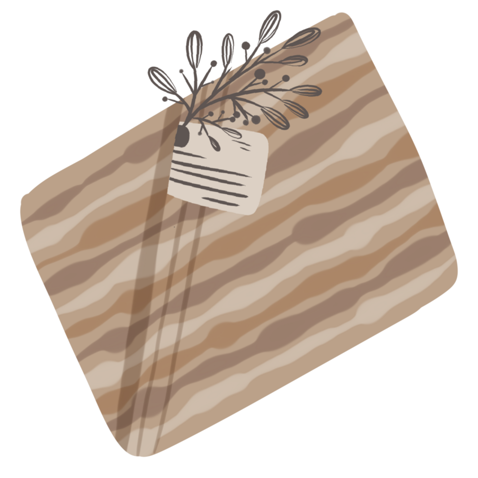 Artistic of Gift Box and Ribbon png