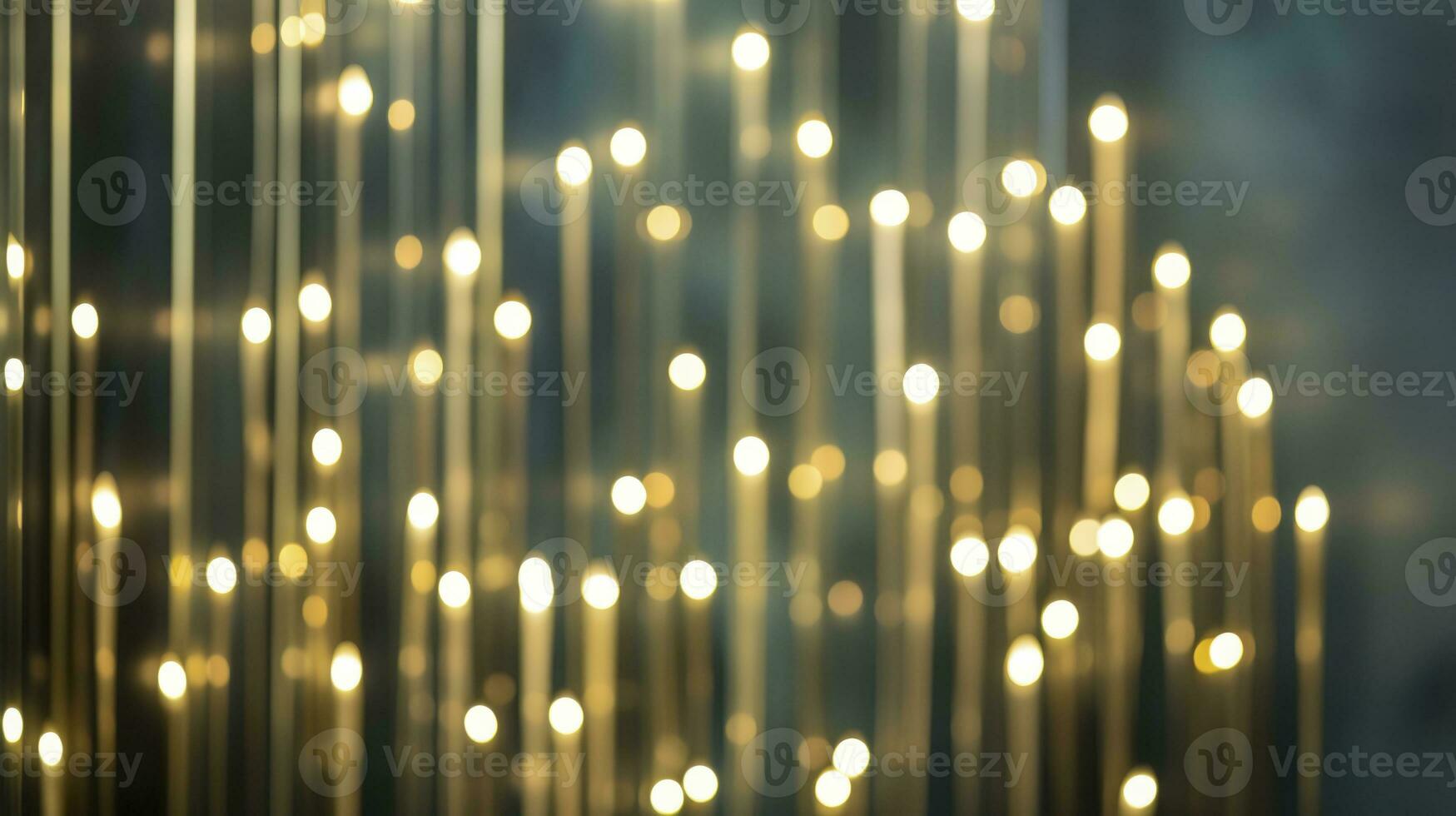 AI Generated Capturing enchantment of Christmas, this photo showcases a mesmerizing bokeh of snowflakes against a light background