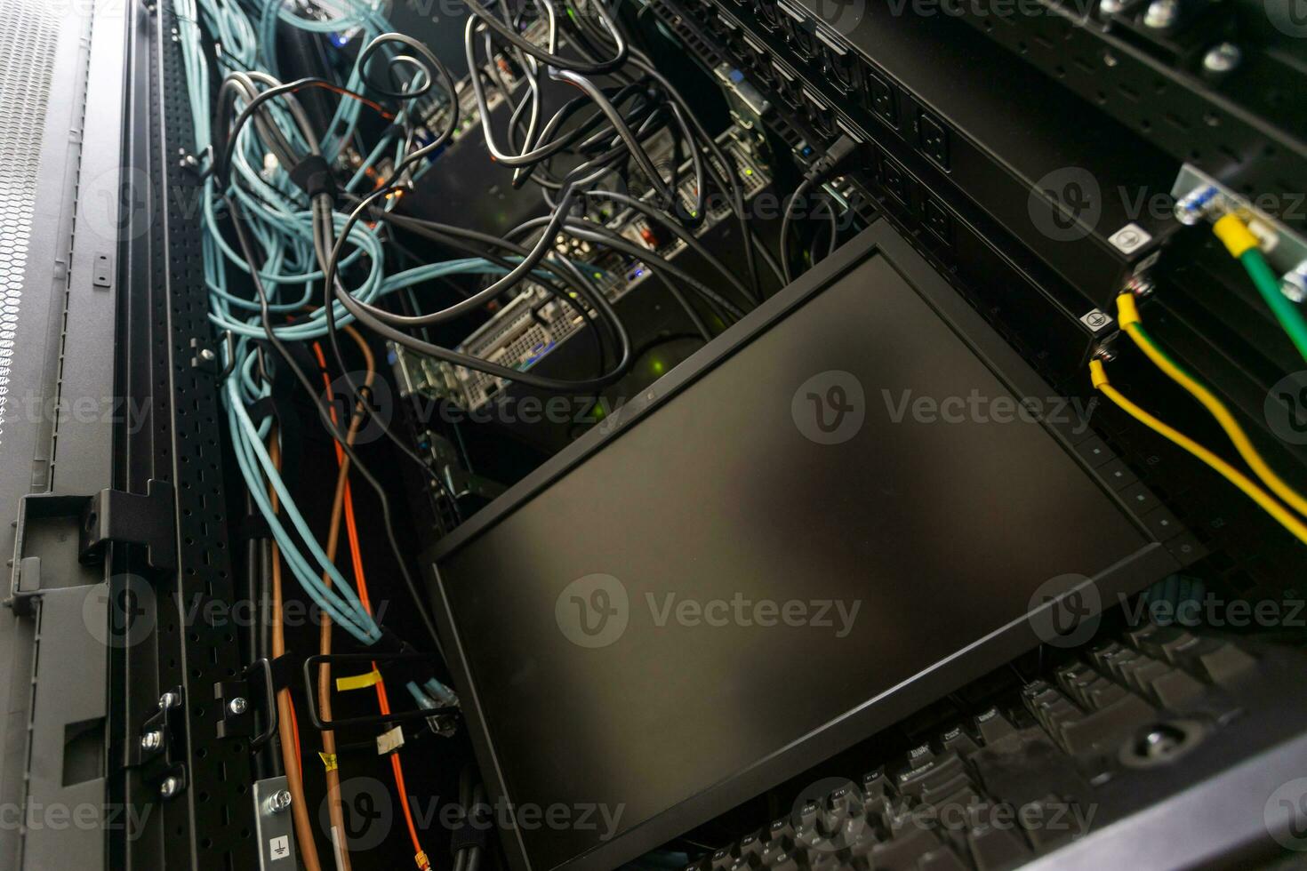 Server in data center room photo
