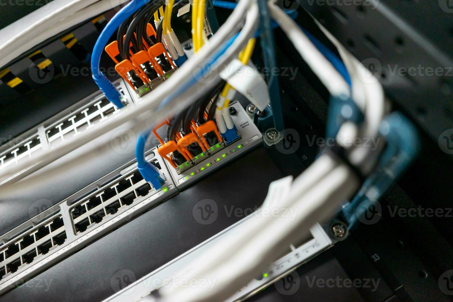 Network Switch in datacenter photo