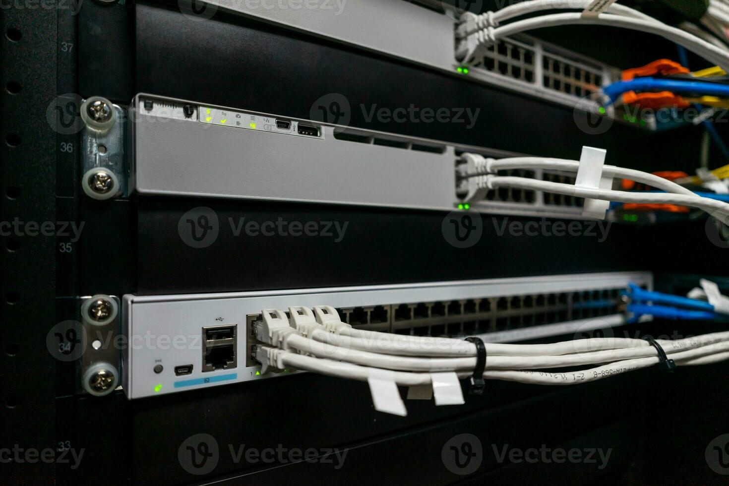 Network Switch in datacenter photo