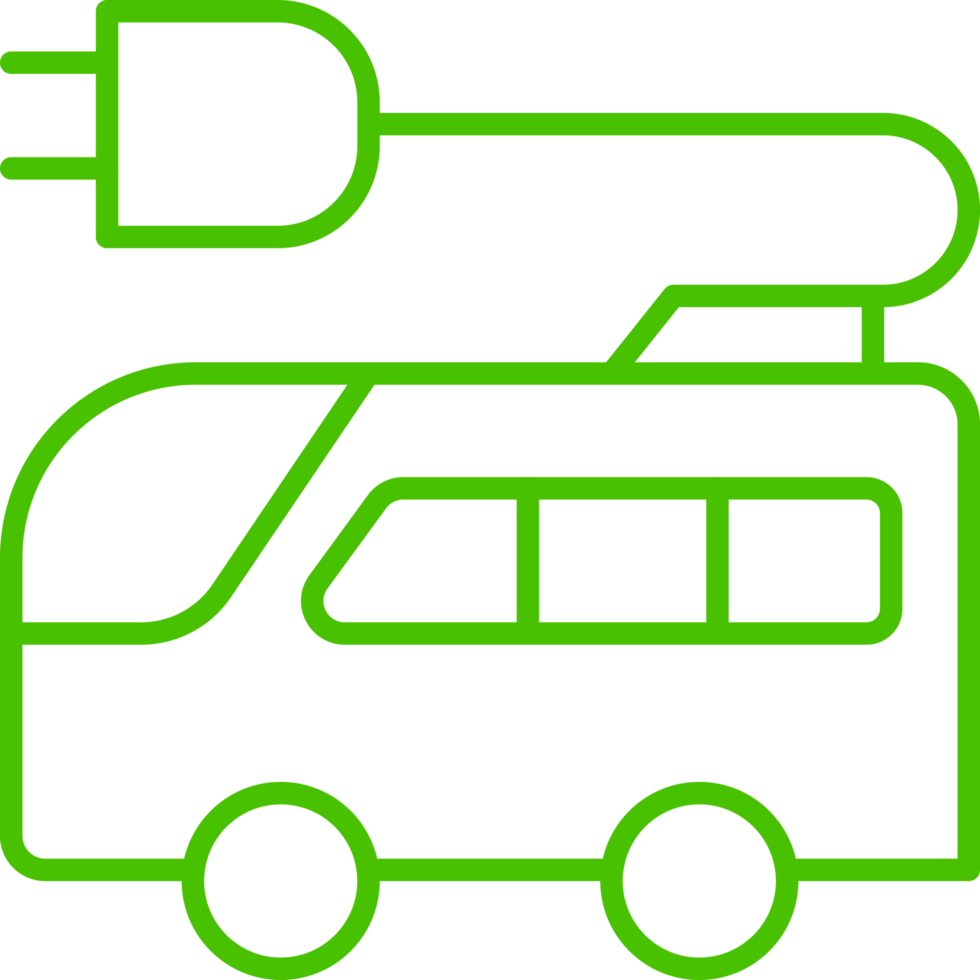 eco ônibus transporte linha ícone símbolo ilustração png