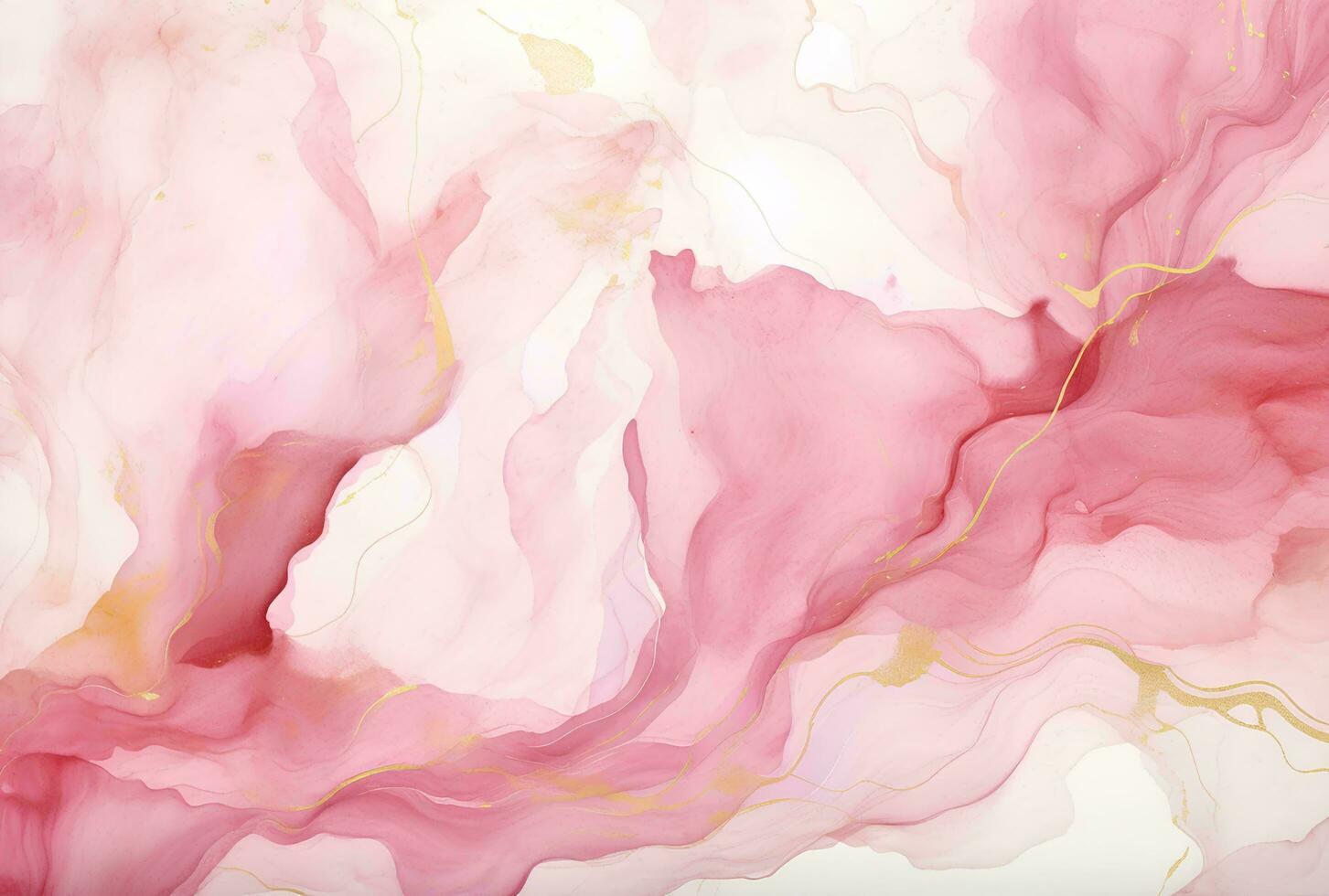 AI generated Abstract background of acrylic paint in pink and white colors, Pink purple marble texture background. photo