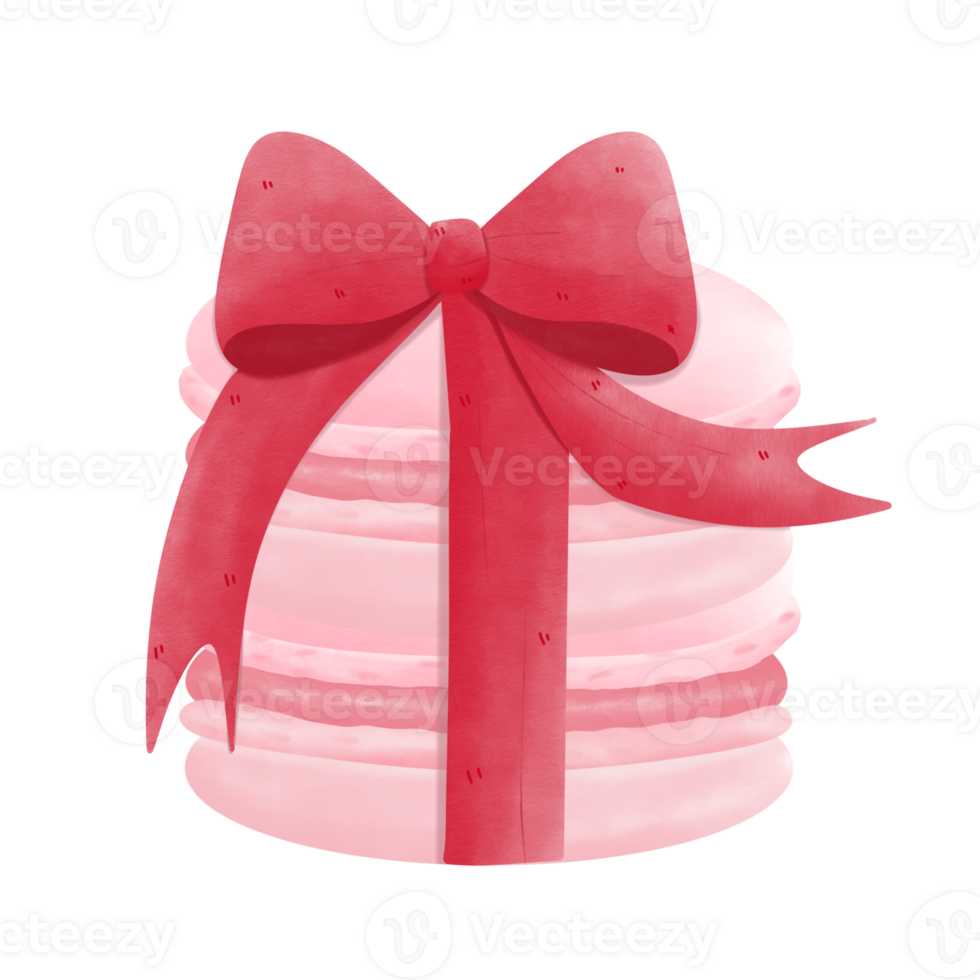 sweet macaroons in valentine png