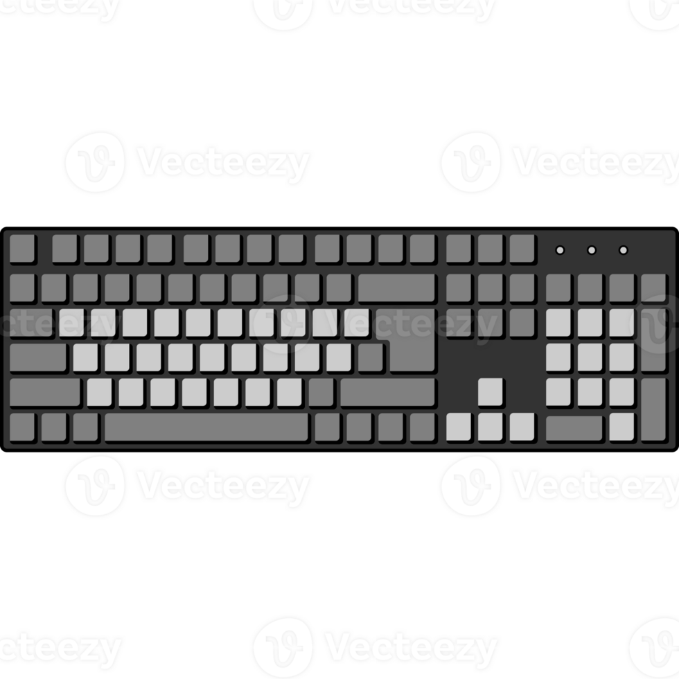 Mechanical Keyboard Illustration png