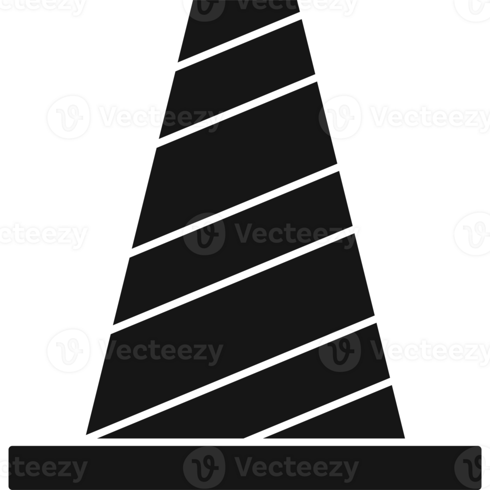 Traffic Cone Icon Filled Style png