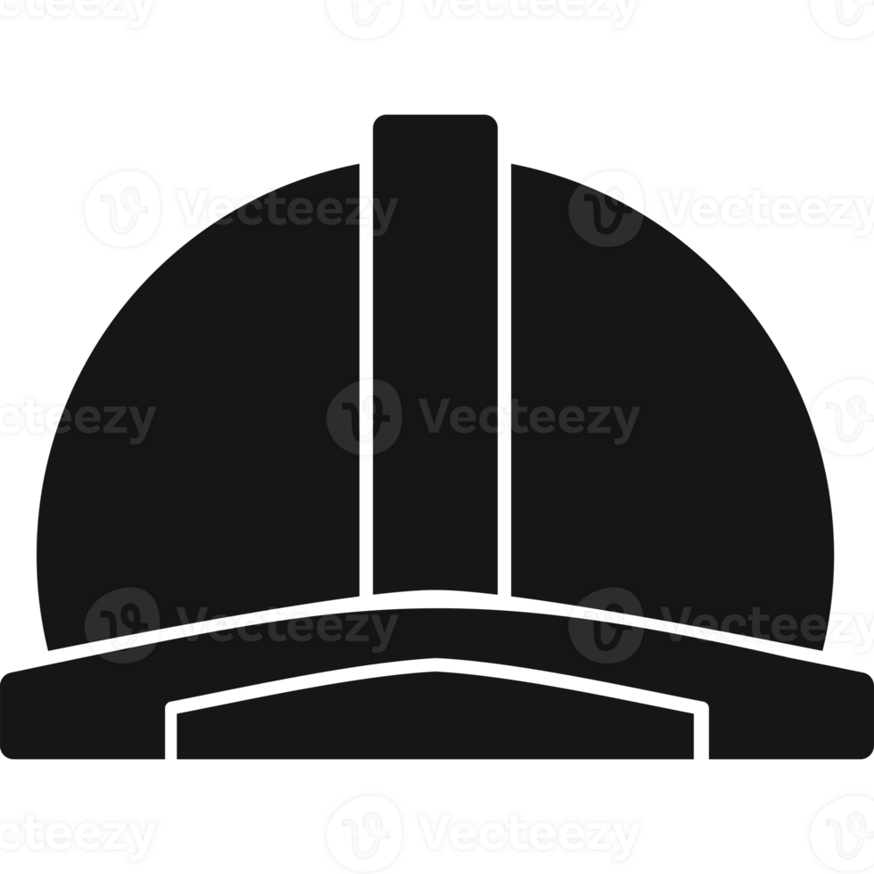 Construction Helmet Icon Filled Style png