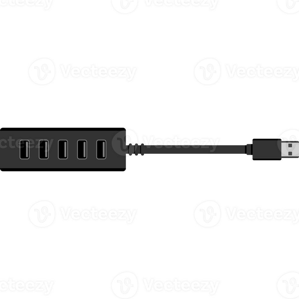 USB Port Hub Illustration png