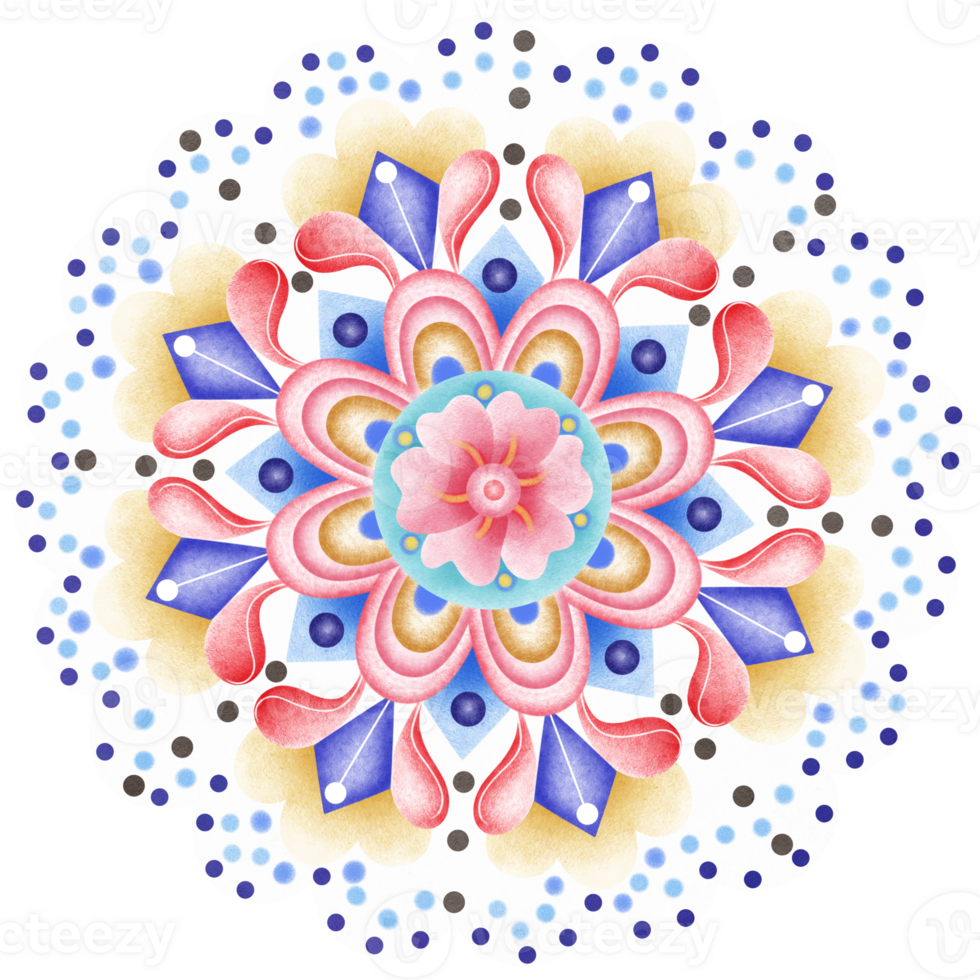 Large colorful and vibrant flowers png