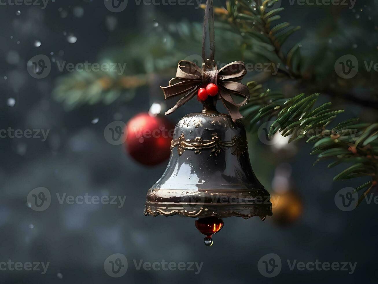 AI generated Exotic Elegance Captivating Christmas Ornamental Beauty photo