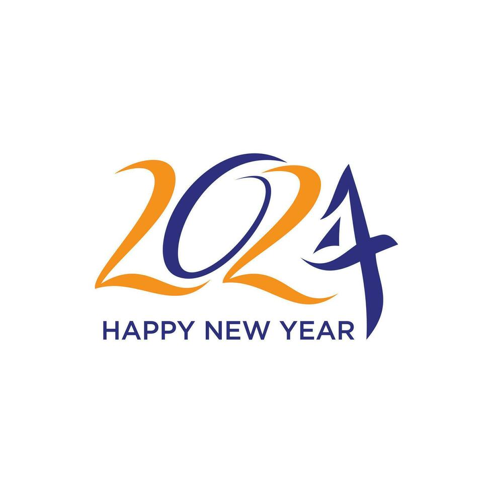 2024 logo design template vector illustration with creative idea