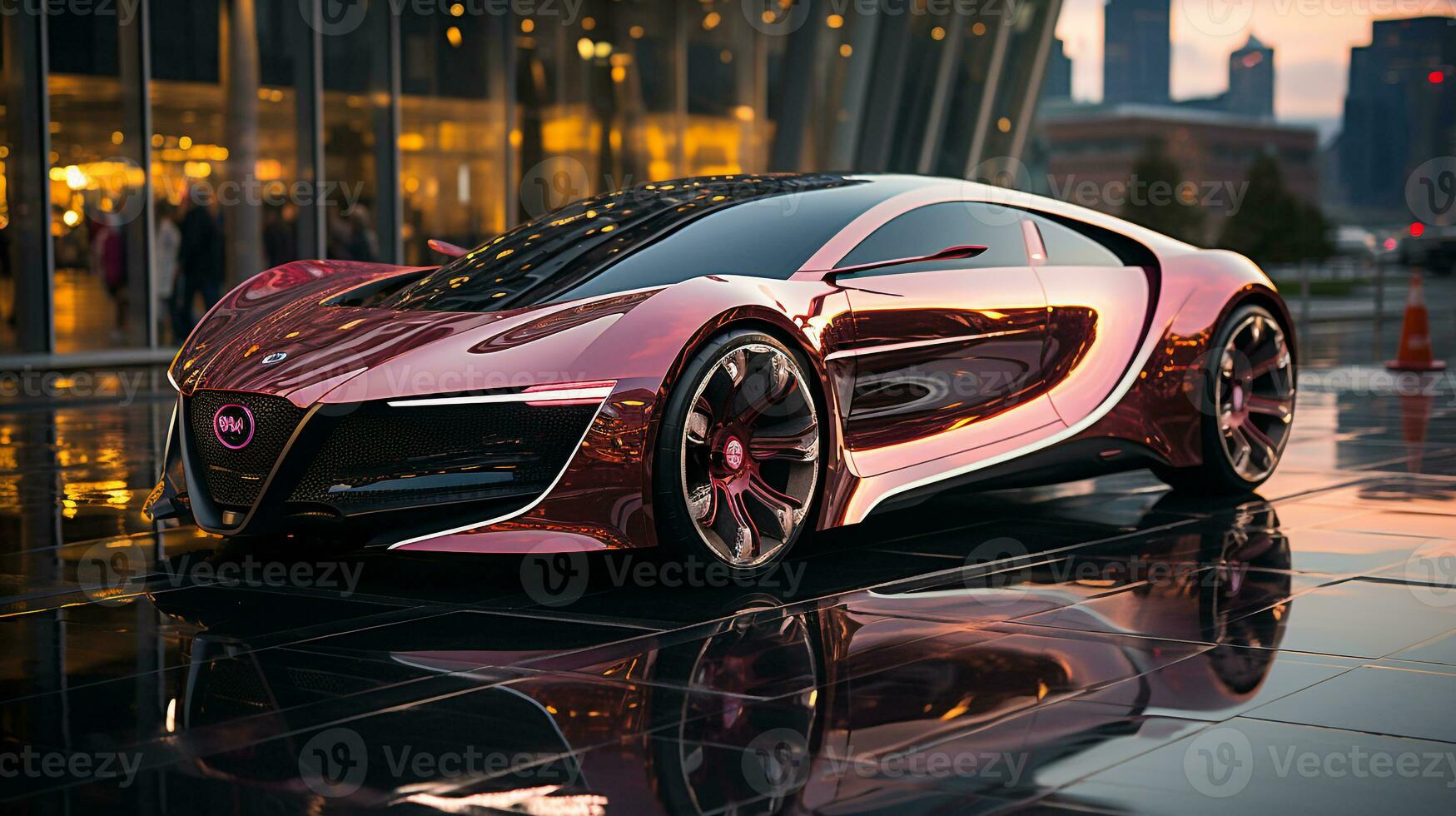 AI generated Advanced future cars photo