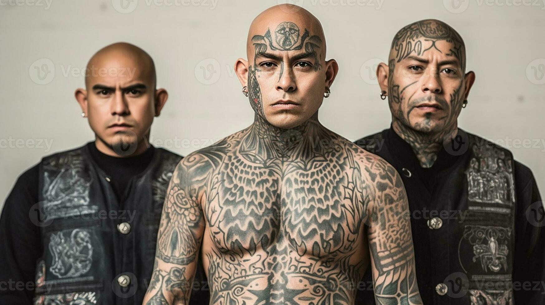 AI generated Latino gangsters photo