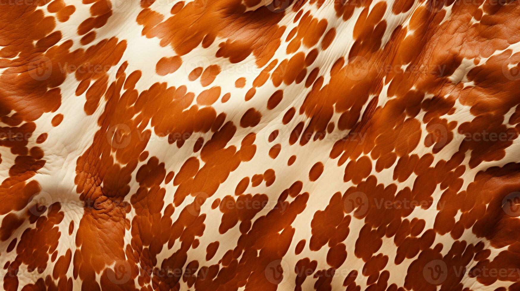 AI generated Cowhide background texture photo